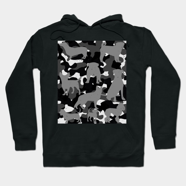 Love Dog Camouflage Hoodie by Tuyetle